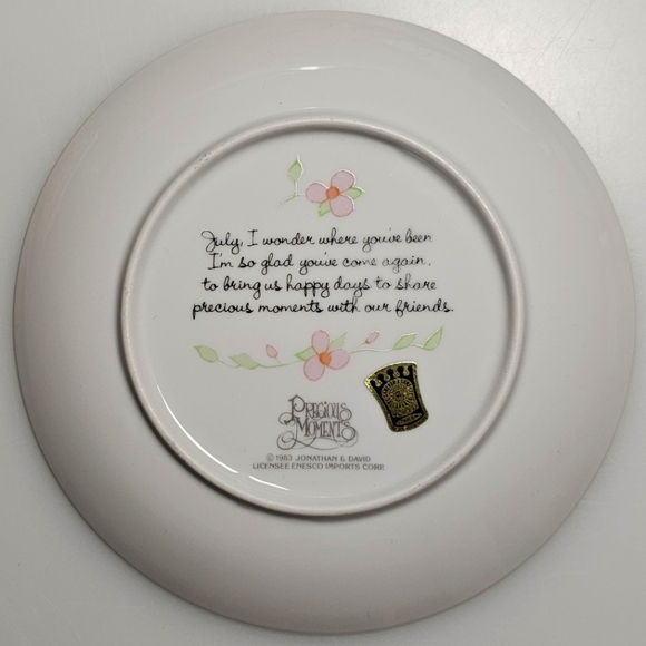 Precious Moments Months of the Year Plates - Set of 6 - Picture 8 of 14